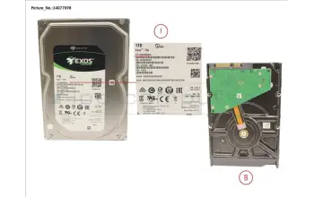 Fujitsu HDD 1TB BC-SATA S3 7.2K 3.5\' para Fujitsu Esprimo P7012