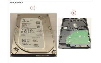 Fujitsu HDD 500GB SATA S3 7.2K 3.5\' 4K para Fujitsu Esprimo P556