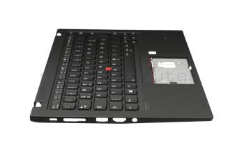 SM10Q99147 teclado incl. topcase original Lenovo DE (alemán) negro/negro con retroiluminacion y mouse stick