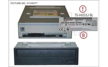 Fujitsu SATA DVD SM HH para Fujitsu Primergy RX2560 M1