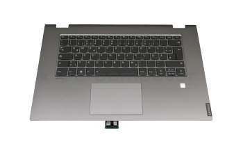 SN20M61690 teclado incl. topcase original Lenovo DE (alemán) gris/plateado con retroiluminacion