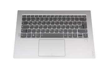 SN20N05613 teclado incl. topcase original Lenovo DE (alemán) gris/plateado con retroiluminacion