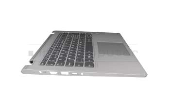 SN20Q40725 teclado incl. topcase original Lenovo CH (suiza) gris/plateado con retroiluminacion