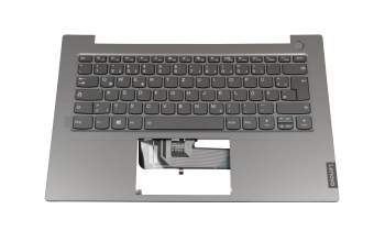 SN20U63324 teclado incl. topcase original Lenovo DE (alemán) gris/canaso con retroiluminacion