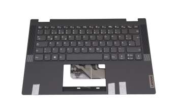 SN20W85387 teclado incl. topcase original Lenovo DE (alemán) gris oscuro/canaso (platinum grey)