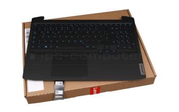 SN20X22256 teclado incl. topcase original Lenovo DE (alemán) negro/negro con retroiluminacion