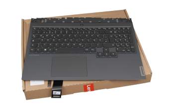 SN20X38404 teclado incl. topcase original Lenovo DE (alemán) negro/canaso con retroiluminacion