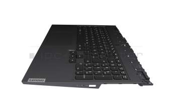 SN20X38404 teclado incl. topcase original Lenovo DE (alemán) negro/canaso con retroiluminacion