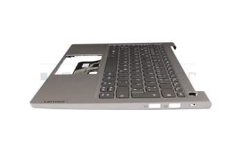 SN20Z37903 teclado incl. topcase original Lenovo DE (alemán) gris/canaso con retroiluminacion