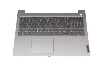 SN20Z38516 teclado incl. topcase original Lenovo DE (alemán) gris/canaso con retroiluminacion