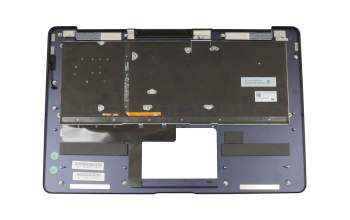 SN2561BL2 teclado incl. topcase original Asus DE (alemán) negro/azul con retroiluminacion