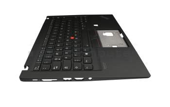 SN5381BL1 teclado incl. topcase original Lenovo DE (alemán) negro/negro con retroiluminacion y mouse stick