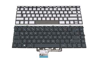 SN6190BL F0 teclado original HP DE (alemán) negro con retroiluminacion