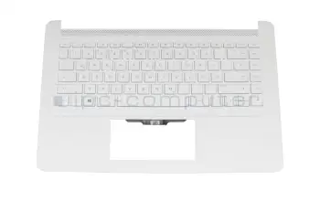 SP5CD8521JDZ teclado incl. topcase original HP DE (alemán) blanco/blanco