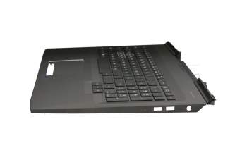 SP5CD9425FWB teclado incl. topcase original HP DE (alemán) negro/negro con retroiluminacion