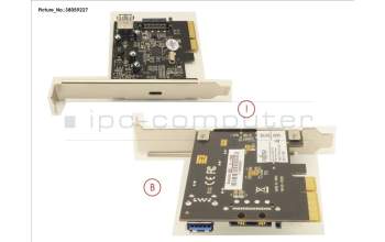 Fujitsu USB3.1 PCIEX4 CARD para Fujitsu Futro S9010
