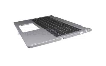 SV03P_A85BW teclado incl. topcase original Acer DE (alemán) negro/plateado con retroiluminacion