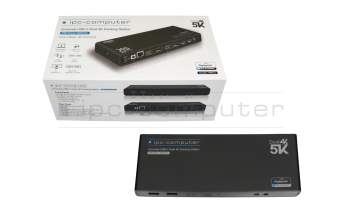 Sager Notebook 9620 Dual 4K Hybrid-USB estacion de acoplamiento incl. 130W cargador de IPC-Computer