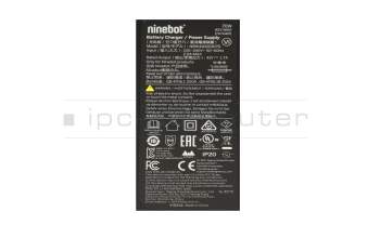 Segway Ninebot E2 original cargador 70 vatios redondeado