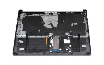 T011C2 Teclado incl. topcase DE (alemán) negro/negro con retroiluminacion