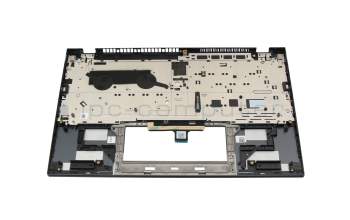 T050A1 Teclado incl. topcase DE (alemán) gris oscuro/canaso con retroiluminacion