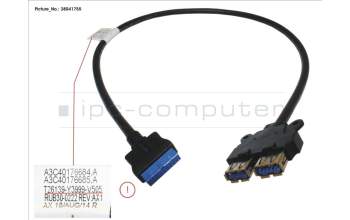 Fujitsu CBL_USB30_650 para Fujitsu Primergy RX2540 M1