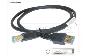 Fujitsu CBL USB 3.0 A-B 0,8M para Fujitsu Primergy RX300 S8