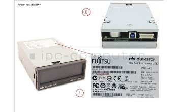 Fujitsu RDX 3,5\'USB3.0 INT para Fujitsu Primergy RX300 S8