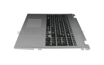 TBM15K36D0-5285 teclado incl. topcase original Chicony DE (alemán) negro/plateado