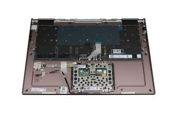 TBY920 Teclado incl. topcase DE (alemán) gris/bronce con retroiluminacion