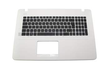 Teclado (DE) negro/blanco - sin touchpad para Asus F751MA