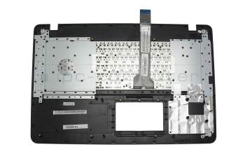 Teclado (DE) negro/negro - sin touchpad para Asus X751LDV