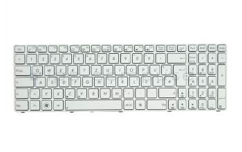 Teclado, alemán (DE) - blanco - para Asus N71VG