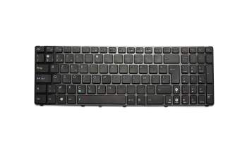 Teclado BE (belga) color negro/chiclet negro brillante original para Asus X64JV