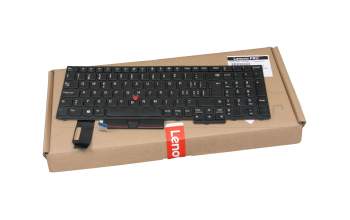 Teclado CH (suiza) color negro/chiclet negro con mouse-stick original para Lenovo ThinkPad E580 (20KS/20KT)