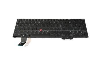 Teclado CH (suiza) color negro/chiclet negro con retroiluminación y mouse-stick original para Lenovo P16v Gen 1 (21FC/21FD)
