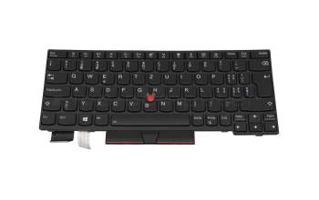 Teclado CH (suiza) color negro/chiclet negro con retroiluminación y mouse-stick original para Lenovo ThinkPad L13 Yoga (20R5/20R6)