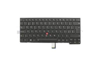 Teclado CH (suiza) color negro/chiclet negro/mate con retroiluminación y mouse-stick original para Lenovo ThinkPad L460 (20FU/20FV)