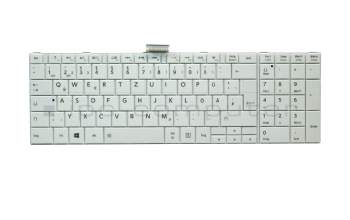 Teclado DE (alemán) blanco original para Toshiba Satellite C850D