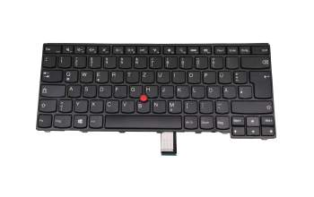 Teclado DE (alemán) color blanco/chiclet negro con mouse-stick original para Lenovo ThinkPad T440 (20B7/20B6)