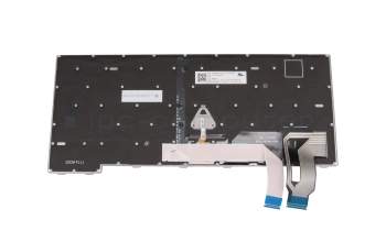 Teclado DE (alemán) color gris/chiclet negro con retroiluminación y mouse-stick original para Lenovo ThinkPad P14s Gen 4 (21K5/21K6)