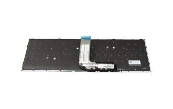 Teclado DE (alemán) color negro/blanco/chiclet negro/mate con retroiluminación RGB original para Gaming Guru Neptun Ryzen RTX2070 (NH50AF1)