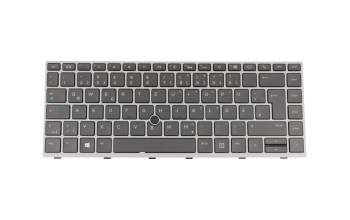 Teclado DE (alemán) color negro/chiclet canosa con retroiluminación y mouse-stick original para HP ZBook 14u G5