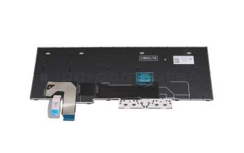 Teclado DE (alemán) color negro/chiclet negro con mouse-stick original para Lenovo P15v Gen 2 (21A9/21AA)