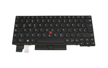 Teclado DE (alemán) color negro/chiclet negro con mouse-stick original para Lenovo ThinkPad L13 (20R3/20R4)