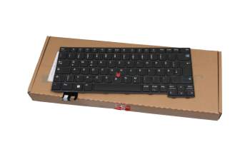 Teclado DE (alemán) color negro/chiclet negro con mouse-stick original para Lenovo ThinkPad L14 Gen 4 (21H1/21H2)