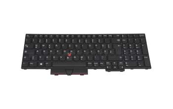 Teclado DE (alemán) color negro/chiclet negro con mouse-stick original para Lenovo ThinkPad L15 Gen 1 (20U7/20U8)