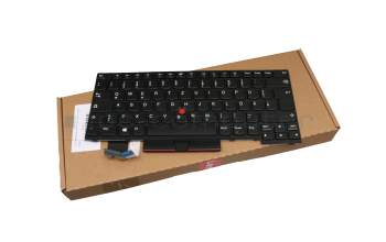 Teclado DE (alemán) color negro/chiclet negro con mouse-stick original para Lenovo ThinkPad P14s Gen 2 (21A0/21A1)