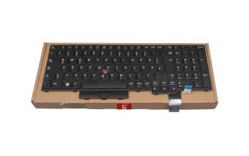 Teclado DE (alemán) color negro/chiclet negro con mouse-stick original para Lenovo ThinkPad P15v Gen 1 (20TQ/20TR)