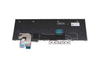 Teclado DE (alemán) color negro/chiclet negro con mouse-stick original para Lenovo ThinkPad T15p Gen 3 (21DA/21DB)